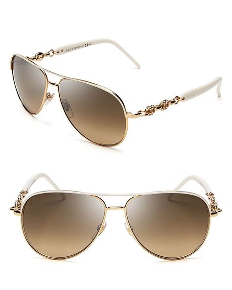 gucci chain link aviator sunglasses|clearance gucci sunglasses.